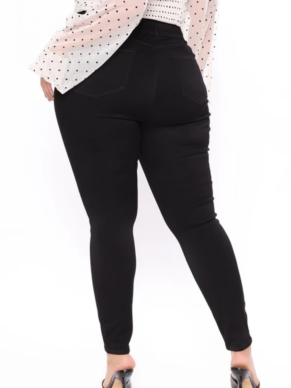 High-Rise Black Skinny Jeans - Picture 5 of 5
